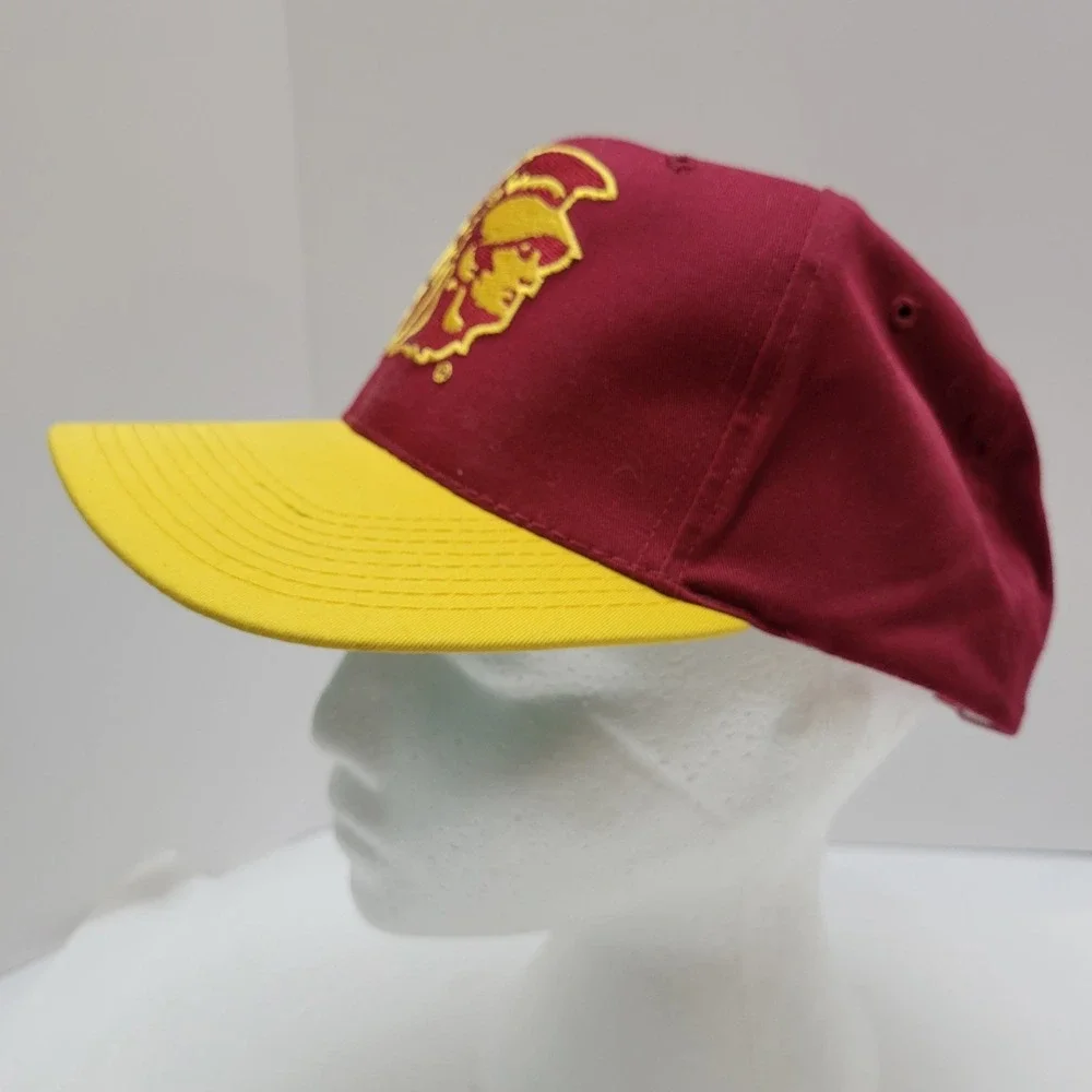 VTG USC Trojans Snapback Hat Sports Specialties Cardinal‎ And Gold Licensed Cap